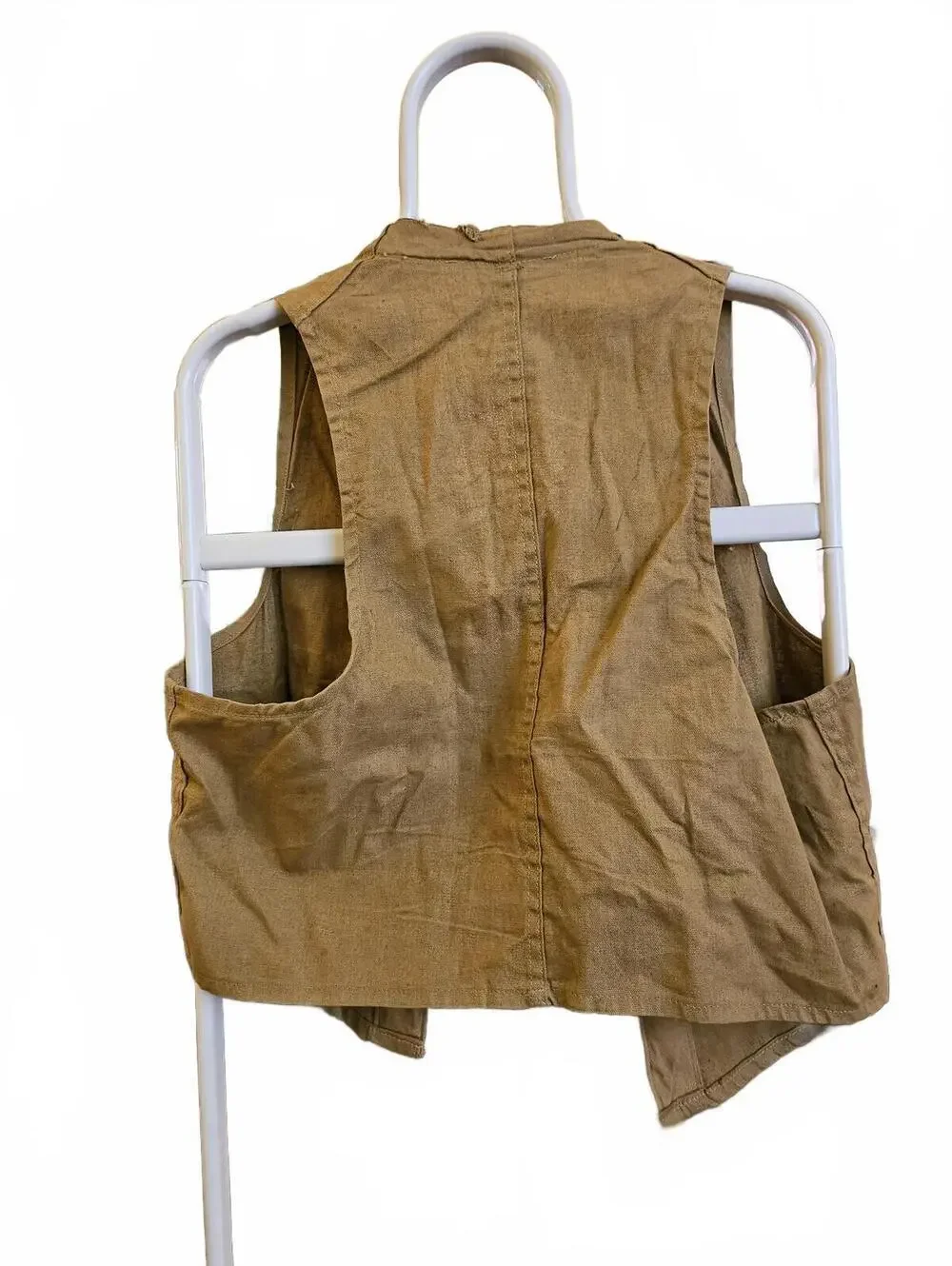 Vintage American 1940’s hunting Vest S? Unknown maker/origin - As is - Antique